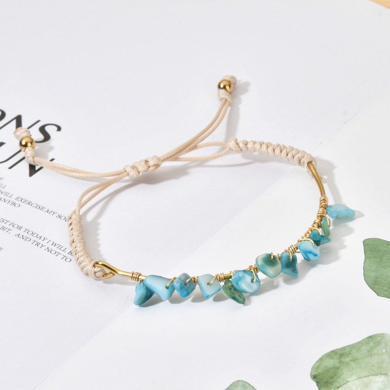 ZMZY Luxus Boho színes kis gyöngyök kő kristály gyöngy karkötők nőknek kézzel készített barkács ékszerek bohém divat ajándékok