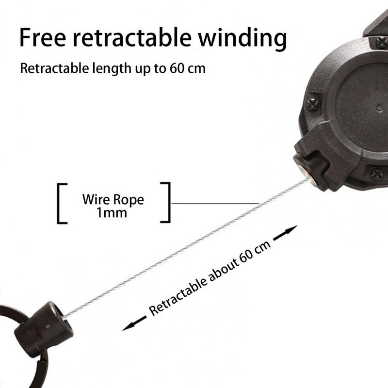 Karabino segtukas Praktiškas tempiamas labai elastingas raktų pakabuko sagties karabinas, skirtas laipiojimui raktų pakabuko karabino kabliukas