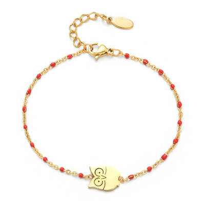 ZMZY új aranyos állati rozsdamentes acél karkötő lány lánchoz és női báj bagoly karkötőhöz