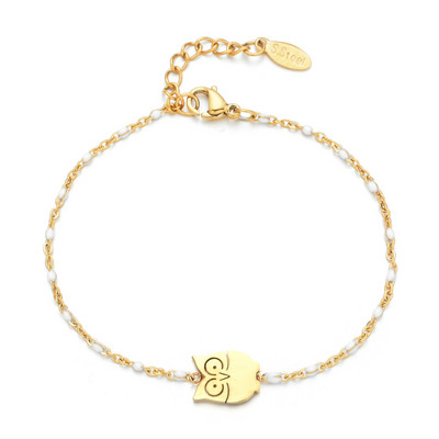 ZMZY új aranyos állati rozsdamentes acél karkötő lány lánchoz és női báj bagoly karkötőhöz