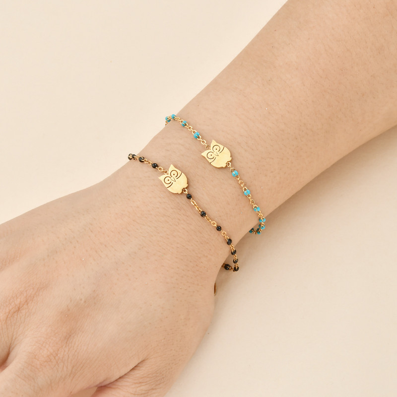 ZMZY új aranyos állati rozsdamentes acél karkötő lány lánchoz és női báj bagoly karkötőhöz