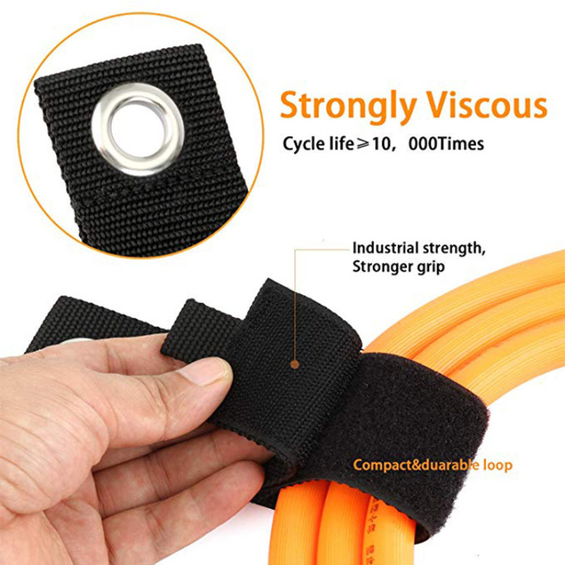 6 PCS pagarinātāja vada turētāja organizators, āķa un cilpas pagarinātāja vada organizatora pakaramais, kabeļu siksnas vadiem