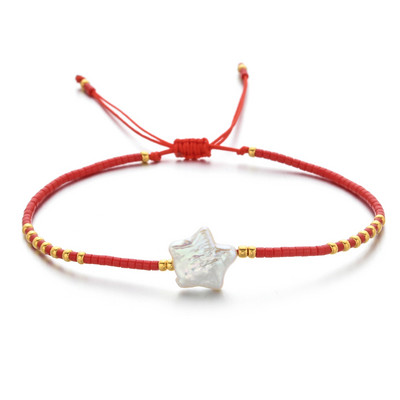 ZMZY Bohemian Fashion Γυναικεία βραχιόλια με φυσικό μαργαριτάρι γλυκού νερού Boho New MIYUKI Beads Handmade Star Bracelet Femme Jewelry