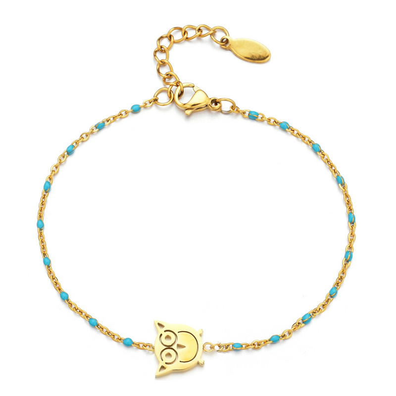 ZMZY mazo dzīvnieku cute pūces šarmu rokassprādzes sievietēm rotaslietas meitenes saites ķēde Labākais draugs rokassprādzes dāvana