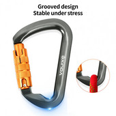 Carabiner Portable Safety Master Screw Lock Πόρπη Με μεγάλο άνοιγμα Σχεδιασμός Ασφαλείας Πόρπη
