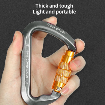 Carabiner Portable Safety Master Screw Lock Πόρπη Με μεγάλο άνοιγμα Σχεδιασμός Ασφαλείας Πόρπη