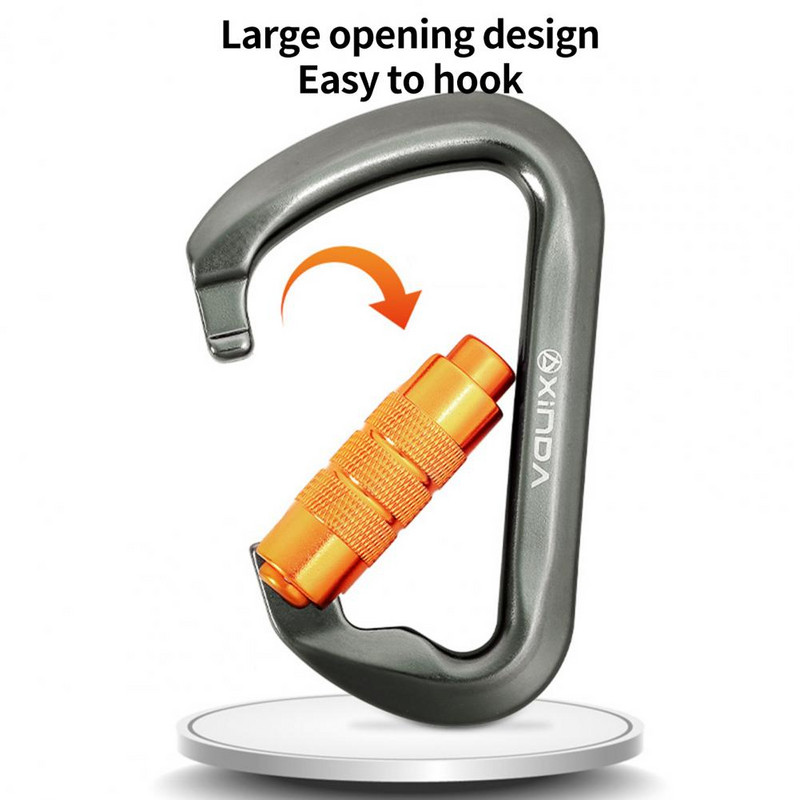 Carabiner Portable Safety Master Screw Lock Πόρπη Με μεγάλο άνοιγμα Σχεδιασμός Ασφαλείας Πόρπη