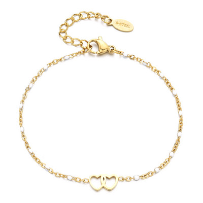 ZMZY reguliuojamos mielos Lucky Lovers širdies grandinėlės apyrankės moterims, merginoms, mados nerūdijančio plieno papuošalai, gimtadienio dovana, pasidaryk pats