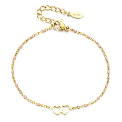 ZMZY reguliuojamos mielos Lucky Lovers širdies grandinėlės apyrankės moterims, merginoms, mados nerūdijančio plieno papuošalai, gimtadienio dovana, pasidaryk pats