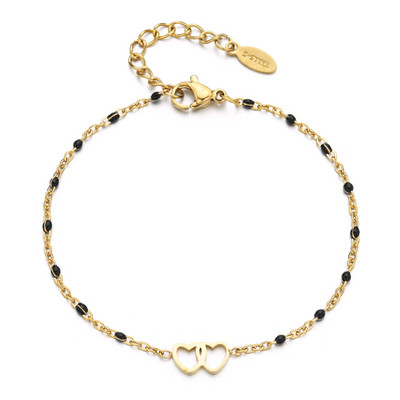 ZMZY reguliuojamos mielos Lucky Lovers širdies grandinėlės apyrankės moterims, merginoms, mados nerūdijančio plieno papuošalai, gimtadienio dovana, pasidaryk pats