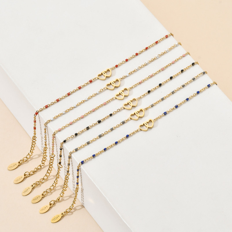 ZMZY reguliuojamos mielos Lucky Lovers širdies grandinėlės apyrankės moterims, merginoms, mados nerūdijančio plieno papuošalai, gimtadienio dovana, pasidaryk pats