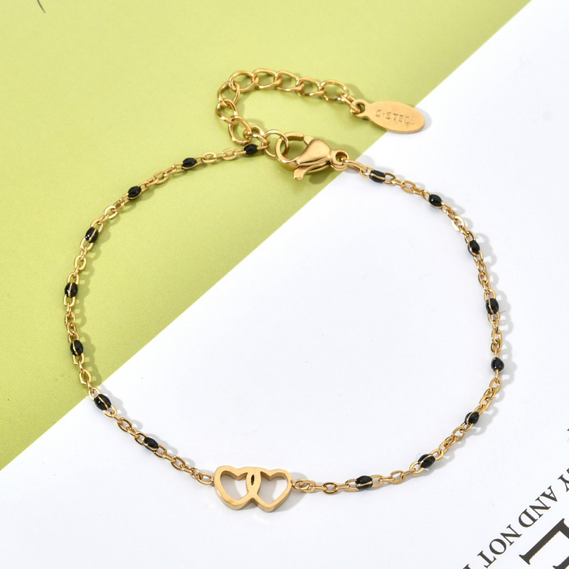 ZMZY reguliuojamos mielos Lucky Lovers širdies grandinėlės apyrankės moterims, merginoms, mados nerūdijančio plieno papuošalai, gimtadienio dovana, pasidaryk pats