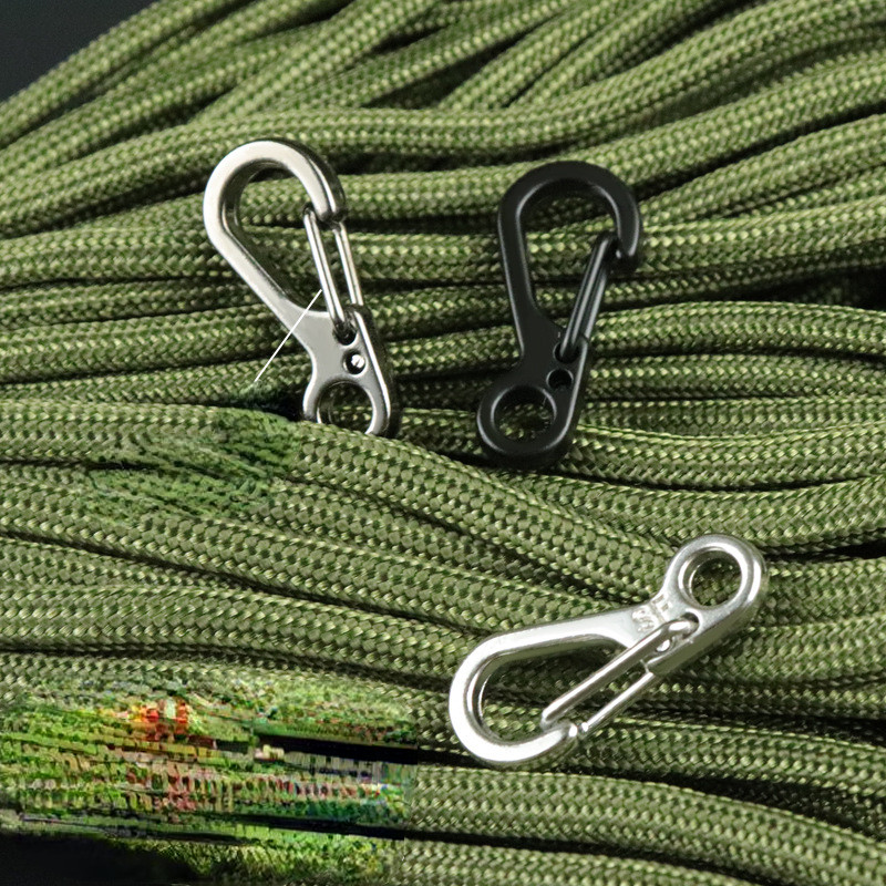 Paket od 10 mini karabinera EDC opruga ruksak kopča privjesak kišobran taktička oprema uže kuka oprema za preživljavanje na otvorenom