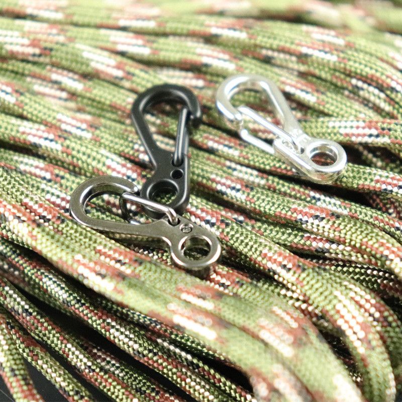 Paket od 10 mini karabinera EDC opruga ruksak kopča privjesak kišobran taktička oprema uže kuka oprema za preživljavanje na otvorenom