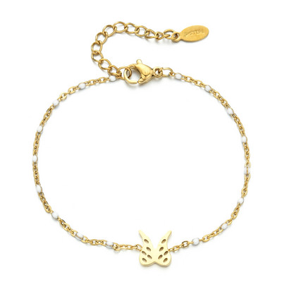 ZMZY rozsdamentes acél ékszerlánc angyalszárny karkötők női bizsuk Vintage zománc karkötő női arany színű pulzera