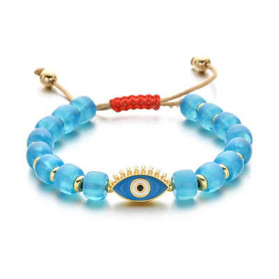 ZMZY pintinė laimės laido žavesio apyrankė Fatima Evil Eye apyrankė moterims Pulsera madinga juvelyrinė reguliuojama apyrankė