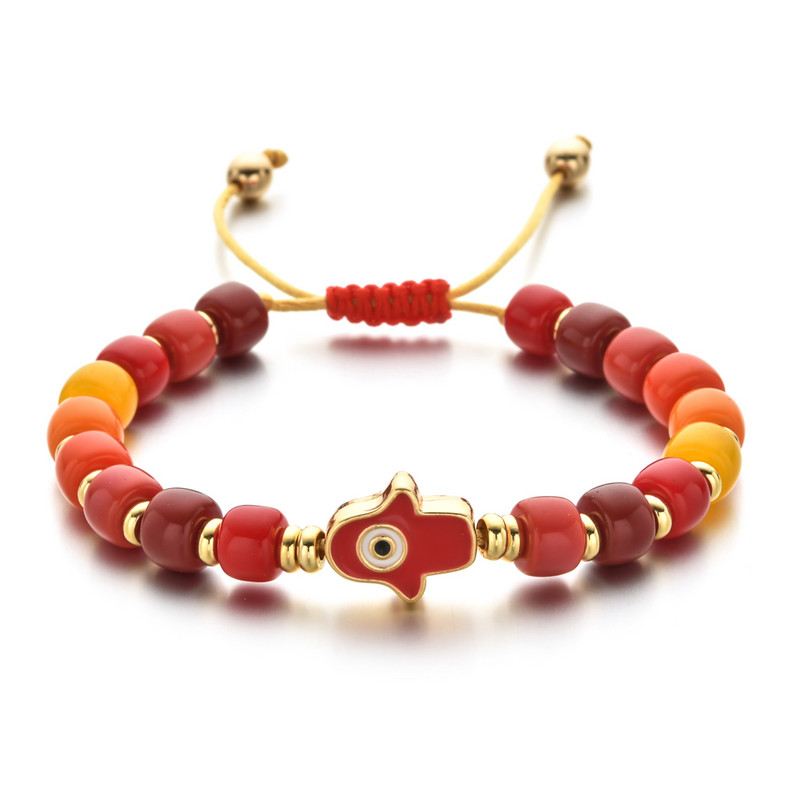 ZMZY pintinė laimės laido žavesio apyrankė Fatima Evil Eye apyrankė moterims Pulsera madinga juvelyrinė reguliuojama apyrankė