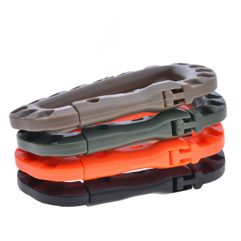 Πόρπη D Military Outdoor Bag Camping Αξεσουάρ αναρρίχησης Carabiner Climb Clip Clip Hook Σακίδιο πλάτης Molle Σύστημα πόρπη ασφαλείας