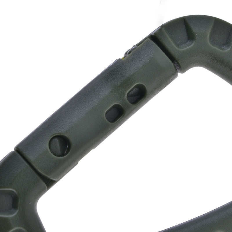 Πόρπη D Military Outdoor Bag Camping Αξεσουάρ αναρρίχησης Carabiner Climb Clip Clip Hook Σακίδιο πλάτης Molle Σύστημα πόρπη ασφαλείας
