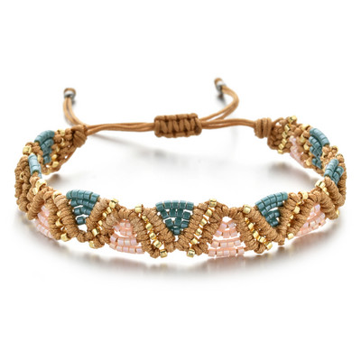 ZMZY Retro Beach Accesorios Miyuki Beads Υφαντό σχοινί Boho Χειροποίητα βραχιόλια για γυναίκες Friendship Pulseras Mujer
