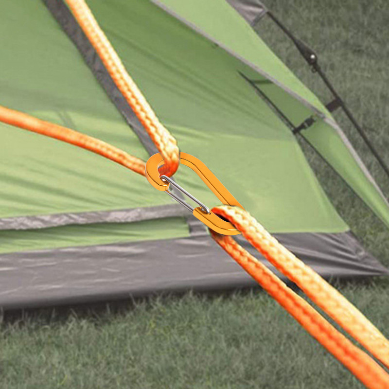 6/12 vnt Lauko kempingas kelių įrankių alpinizmo sagtis Plieninė maža karabino spaustukai Žvejyba Laipiojimo reikmenys Stovyklavimas Žygiai