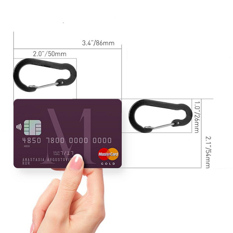 6/12 vnt Lauko kempingas kelių įrankių alpinizmo sagtis Plieninė maža karabino spaustukai Žvejyba Laipiojimo reikmenys Stovyklavimas Žygiai