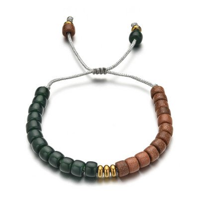 ZMZY Boho pintos apyrankės iš stiklo akmens karoliukų apyrankės moterims apyrankės stiklinės apyrankės moteriškos papuošalų virvė rankų darbo