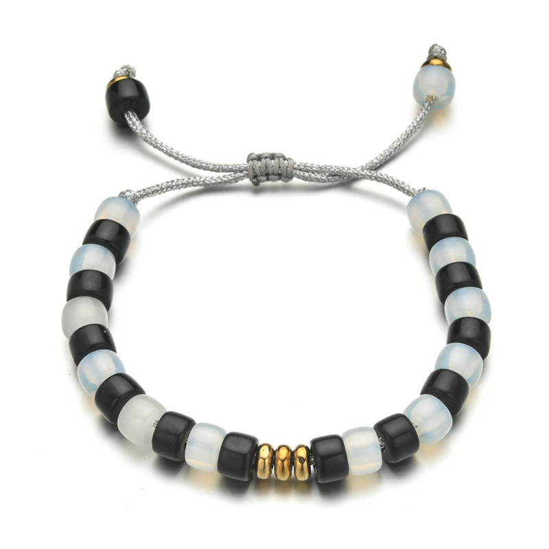 ZMZY Boho pintos apyrankės iš stiklo akmens karoliukų apyrankės moterims apyrankės stiklinės apyrankės moteriškos papuošalų virvė rankų darbo