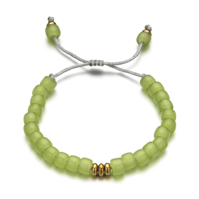 ZMZY Boho pintos apyrankės iš stiklo akmens karoliukų apyrankės moterims apyrankės stiklinės apyrankės moteriškos papuošalų virvė rankų darbo