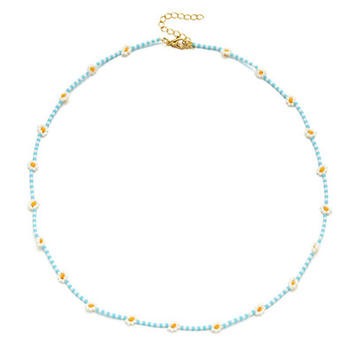 ZMZY Aranyos százszorszép virágos gyöngyös karkötő női divatos bohém színes, szép varázslatos sztreccs karkötő parti ajándék ékszer