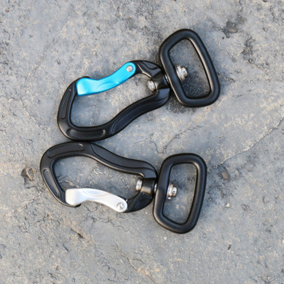 Pasukamas karabino segtukas 360° pasukamas suktukas karabinas, mažas vielinis karabinas, besisukantis hamako spaustukas kabliukas laipiojimo priedas