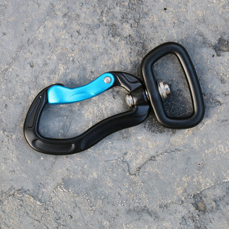 Pasukamas karabino segtukas 360° pasukamas suktukas karabinas, mažas vielinis karabinas, besisukantis hamako spaustukas kabliukas laipiojimo priedas