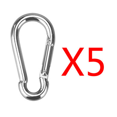 20gab Mini karabīnes sprādzes Slēdzenes atslēgu piekares āķi āra kempings kāpšana makšķerēšanai mugursoma Aksesuāri D veida gredzenu sprādzes