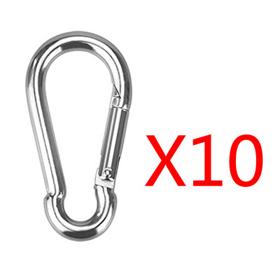 20gab Mini karabīnes sprādzes Slēdzenes atslēgu piekares āķi āra kempings kāpšana makšķerēšanai mugursoma Aksesuāri D veida gredzenu sprādzes