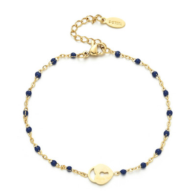 ZMZY Boho Chain Friendship Δώρο Χρυσό Χρώμα Κρεμαστό Κλειδαριά Καρδιά Γούρι Βραχιόλι για Γυναικεία Κοσμήματα μόδας για πάρτι αρραβώνων