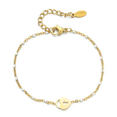 ZMZY Boho Chain Friendship Δώρο Χρυσό Χρώμα Κρεμαστό Κλειδαριά Καρδιά Γούρι Βραχιόλι για Γυναικεία Κοσμήματα μόδας για πάρτι αρραβώνων