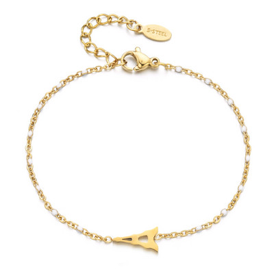 ZMZY Boho Jauki daudzkrāsaini Eifeļa torņa šarmu rokassprādzes Modes rotaslietas Nerūsējošā tērauda ķēdes Sieviešu rokassprādzes