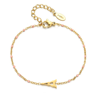 ZMZY Boho Jauki daudzkrāsaini Eifeļa torņa šarmu rokassprādzes Modes rotaslietas Nerūsējošā tērauda ķēdes Sieviešu rokassprādzes