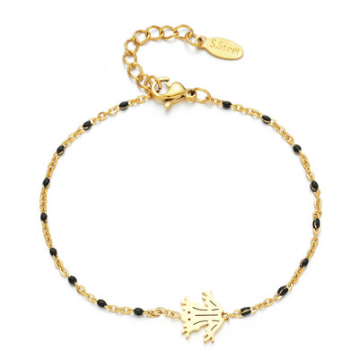 ZMZY arany színű varangy medál divat kézi karkötő karkötő karkötő karkötő S-acél lánc karkötő ajándék női lányoknak nagykereskedés