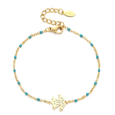 ZMZY arany színű varangy medál divat kézi karkötő karkötő karkötő karkötő S-acél lánc karkötő ajándék női lányoknak nagykereskedés