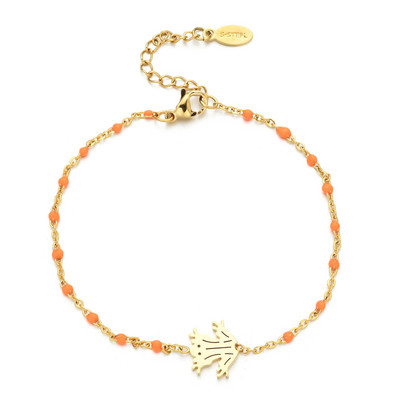 ZMZY arany színű varangy medál divat kézi karkötő karkötő karkötő karkötő S-acél lánc karkötő ajándék női lányoknak nagykereskedés