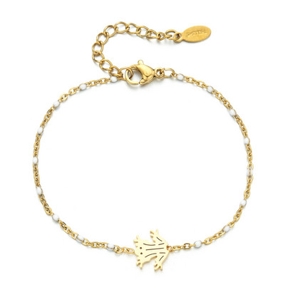 ZMZY arany színű varangy medál divat kézi karkötő karkötő karkötő karkötő S-acél lánc karkötő ajándék női lányoknak nagykereskedés