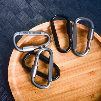 1/2 ΤΕΜ. Κάμπινγκ Αναρρίχηση Carabiner D-ring Safety Carabiner Ορειβασία Σπηλαιολογία Αναρρίχηση Ταξίδι Survival Πόρπη με γάντζο από κράμα