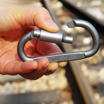 1/2 ΤΕΜ. Κάμπινγκ Αναρρίχηση Carabiner D-ring Safety Carabiner Ορειβασία Σπηλαιολογία Αναρρίχηση Ταξίδι Survival Πόρπη με γάντζο από κράμα