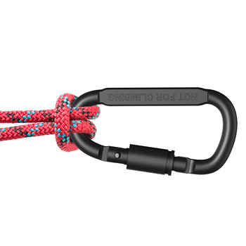 D-ring Locking Carabiner Survival Hanging Hook Δ-ring D-ring Locking Carabiner Clip Set Screw Hanging Hook Hook