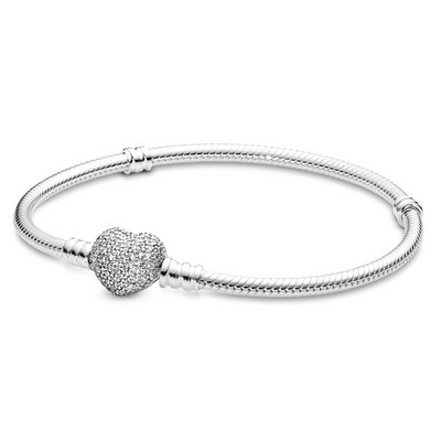 Charms Brățară de culoare argint Sterling Lanț de coroană Închizătoare cu disc sclipitor Brățară cu lanț de șarpe pentru femei Bijuterii