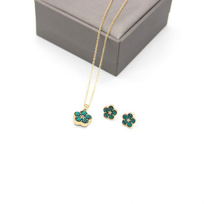 Jaunas korejiešu saldās piecu lapu ziedu rokassprādzes sievietēm šarms divpusēji ziedi metāla rokassprādze kāzu ballīšu rotaslietas dāvanas