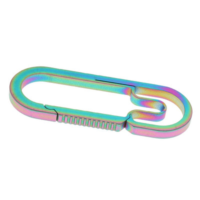 Lauko titano lydinio sagtis, karabinas, raktų pakabukas, raktų pakabukas