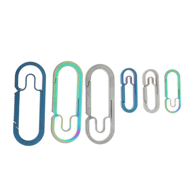 Lauko titano lydinio sagtis, karabinas, raktų pakabukas, raktų pakabukas