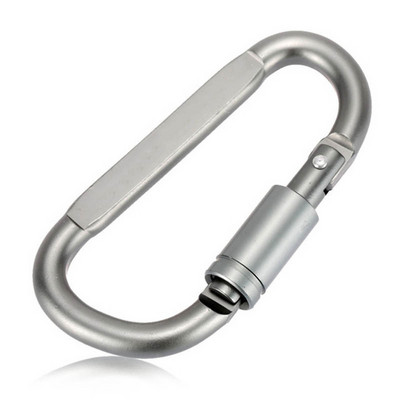 4 spalvų karabinas raktų pakabuko užraktui Tvirtas aliuminio D žiedo formos raktų pakabukas skirtas lauko stovyklavimui kuprinės raktų pakabuko segtukas